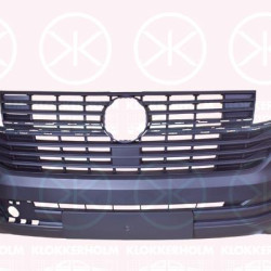 Bumper, Front, with integrated grille, black, 7LA8072179B9 (VW)