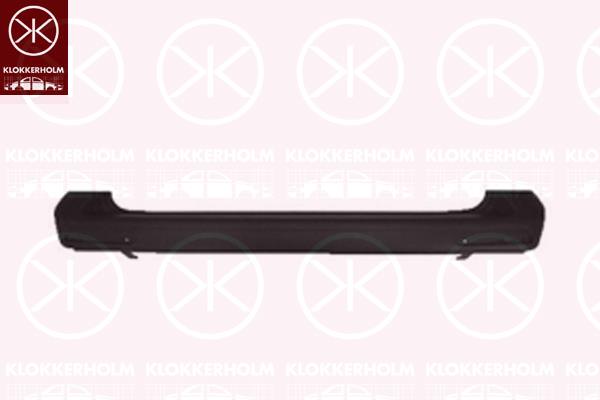 Bumper, Rear, dark grey, 7E0 807 417A 9B9 (VW), 7E0 807 417E 9B9 (VW), 7E0 807 417F 9B9 (VW), 7LA 807 417B 9B9 (VW)