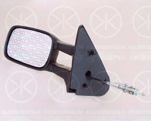 Exterior Mirror, Control: cable pull, Convex, Right, 6K9 857 502H (VW), 6K9857502H01C (VW)