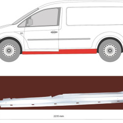 Rocker Panel, Trim Level: Maxi, 2-dr, Left, Repair Panel, Axle Distance [mm]: 3000, 