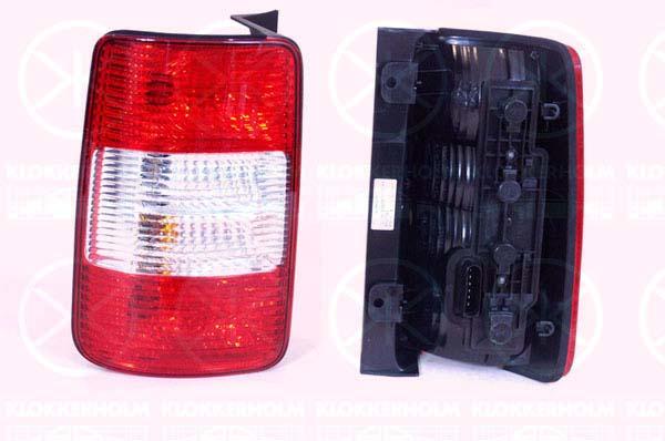 Tail Light Assembly, for vehicles with tailgate, with bulb holder, Right, Visteon, 2K0 945 096B (VW), 2K0 945 096N (VW), 2K0945096D (VW), 2K0945096F (VW), 2K0945096J (VW), 2K0945096L (VW)