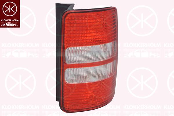 Tail Light Assembly, for vehicles with tailgate, Right, with bulb holder, Visteon, 2K5 945 096 (VW), 2K5 945 096B (VW), 2K5945096J (VW), 2K5945096P (VW)