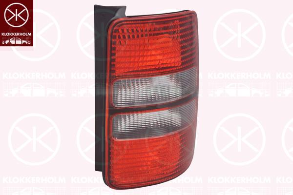 Tail Light Assembly, for vehicles with tailgate, Right, Indicator Colour: Smoke Grey, without bulb holder, 2K5 945 096F (VW), 2K5 945 096M (VW)