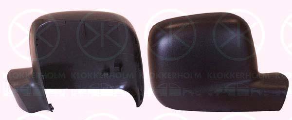 Housing, exterior mirror, black, Right, 7H1 857 528A 9B9 (VW), 7E1 857 528 9B9 (VW), 7H1 857 528 (VW), 7H1 857 528A (VW)