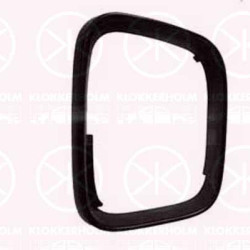 Housing, exterior mirror, Right, Front Section, black, 7E1858554 (VW), 7E18585549B9 (VW), 7E1858554AGRU (VW)