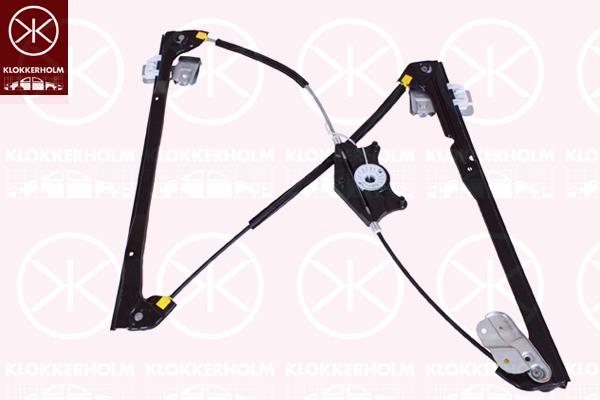 Window Regulator, OE-type, without electric motor, Electric, Left Front, 2K1 837 729E (VW), 2K1 837 729H (VW), 2K1837729B (VW), 2K1837729F (VW), 2K2 837 729M (VW)