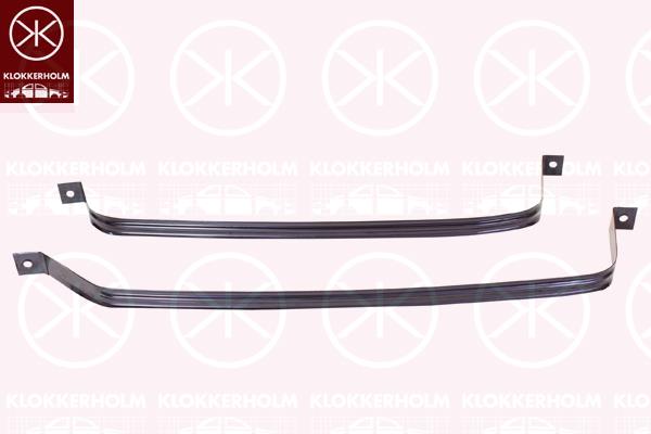 Steel Strap, fuel tank, Set, Quantity: 2, 2K0201653A (TOYOTA), 2K0201654A (TOYOTA)