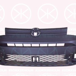 Bumper, Front, Smooth, black, 2K78072179B9 (VW)