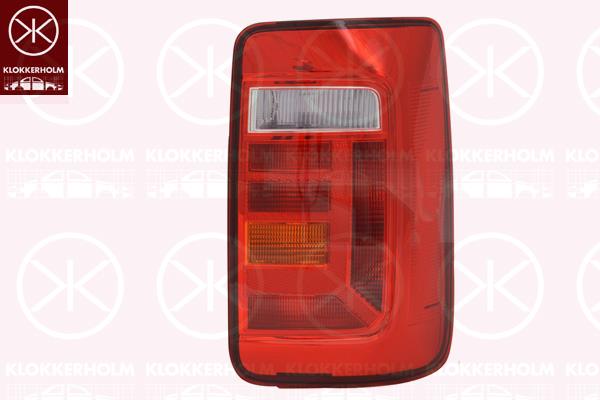 Tail Light Assembly, Right, for vehicles with rear doors, without bulb holder, 2K1945096AB (VW), 2K1945096H (VW), 2K1945096P (VW)