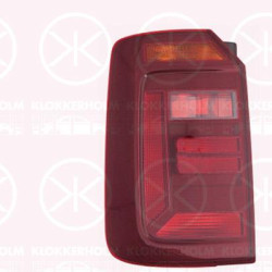 Tail Light Assembly, for vehicles with tailgate, without bulb holder, Smoke Grey, Left, 2K1 945 095F (VW), 2K1 945 095K (VW), 2K1 945 095P (VW)