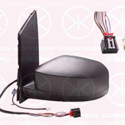 Exterior Mirror, Left, for electric mirror adjustment, Number of pins: 5, with aerial, black, Heatable, Aspherical, 2K5035534A (VW), 2K58574079B9 (VW), 2K5857407A9B9 (VW), 2K5857521C (VW), 2K58575279B9 (VW)