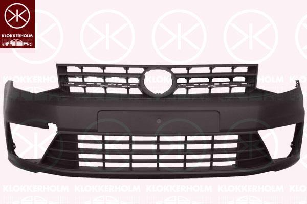 Bumper, Front, black, 2K5 807 217J 9B9 (VW)