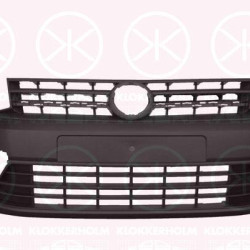 Bumper, Front, black, 2K5 807 217J 9B9 (VW)