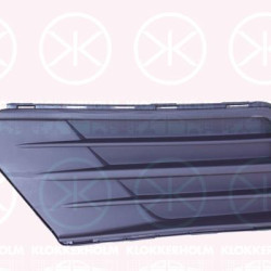 Ventilation Grilles, bumper, Left Front, without hole(s) for fog lights, 2K5 853 665 E 9B9 (VW)