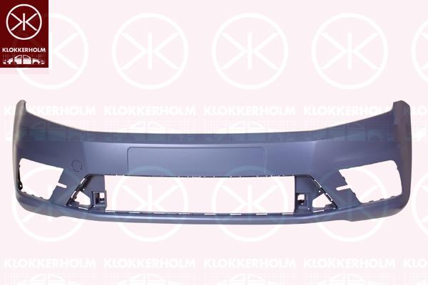 Bumper, w/primer, Front, Trim Level: MAXI, 2K5807221KGRU (VW)