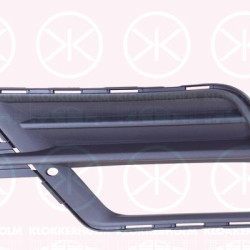 Ventilation Grilles, bumper, Left Front, with hole(s) for fog lights, 2K5 853 665C 9B9 (VW)