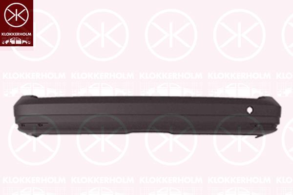 Bumper, Rear, black, Trim Level: KORT MODEL, 2K5 807 417 B 9B9 (VW)