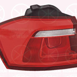 Tail Light Assembly, Right, Outer section, with bulb holder, Valeo, 510945096AE (VW), 510945096H (VW), 510945096K (VW), 510945096M (VW), 510945096P (VW), 510945096R (VW)