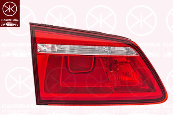 Tail Light Assembly, Left, Inner Section, with bulb holder, Valeo, 510 945 093K (VW), 510945093G (VW), 510945093K (VW)