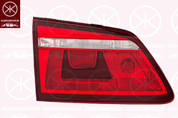 Tail Light Assembly, Left, Trim Level: HIGH-LINE, Inner Section, with bulb holder, Valeo, 510 945 093M (VW), 510945093J (VW), 510945093M (VW)