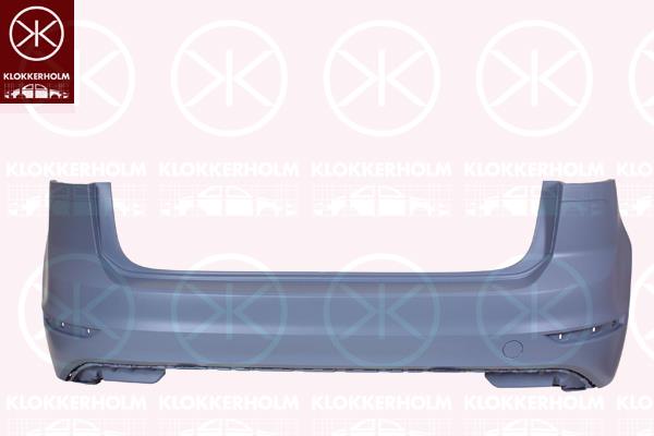 Bumper, w/primer, Rear, Trim Level: Facelift, 510807417TGRU (VW)