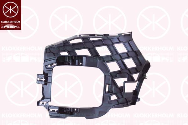 Mounting Bracket, bumper, Plastic, Right Front, 2GM807724A (VW)