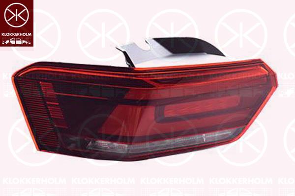 Tail Light Assembly, Left, Outer section, LED, with bulb holder, 10A945095B (VW), 10A945095B (VAG), 10A945095B (AUDI)