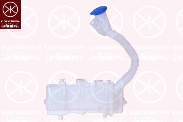 Washer Fluid Reservoir, window cleaning, for vehicles without headlamp cleaning system, without pump, 1EA 955 453 A (VW), 1EA 955 453 D (VW), 1EA 955 453 H (VW)