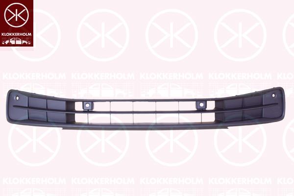 Radiator Grille, Front, with hole(s) for parking distance control, Lower Section, with mounting parts, Number of bores: 4, 10A 853 671 9B9 (VW)