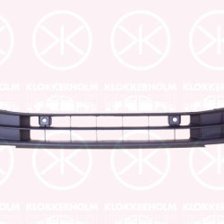 Radiator Grille, Front, with hole(s) for parking distance control, Lower Section, with mounting parts, Number of bores: 4, 10A 853 671 9B9 (VW)