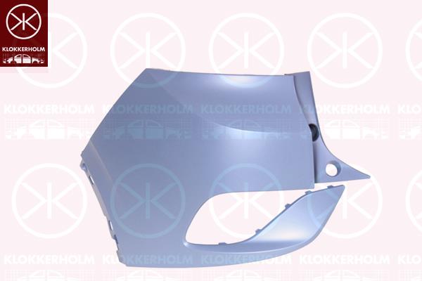 Bumper, w/primer, Left Rear, Corner Panel, 11A 807 983 GRU (VW)