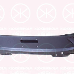 Bumper, Rear, black, with mounting parts, 11A 807 433 B 9B9 (VW)