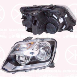 VW Amarok Priekinis žibintas, Left, Illuminance [lx]: 17.5, H7, H15, Housing Colour: black, with motor for headlamp levelling, Valeo, 2H1 941 015M (VW), 2H1 941 015AA (VW)