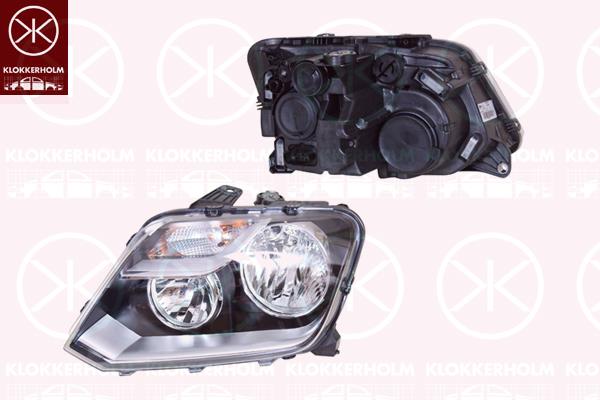 VW Amarok Priekinis žibintas, Right, H7/H1, Housing Colour: black, with motor for headlamp levelling, Valeo, 2H1941016AB (VW), 2H1941016N (VW), 2H1941016Q (VW)