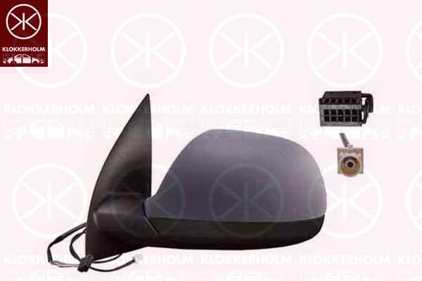 VW Amarok Veidrodis, Left, for electric mirror adjustment, Number of pins: 5, with aerial, for vehicles without drive assistance system, Heatable, Aspherical, w/primer, 2H0035532 (VW), 2H0857521C (VW), 2H0857527CGRU (VW), 2H0857603D9B9 (VW), 2H1857507CD9B9 (VW), 2H1857507CQ (VW), 2H1857507CQ9B9 (VW)