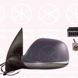 VW Amarok Veidrodis, Left, for electric mirror adjustment, Chromed, Number of pins: 5, with aerial, for vehicles without drive assistance system, Heatable, Aspherical, w/primer, 2H0035532 (VW), 2H0857521C (VW), 2H0857527CGRU (VW), 2H0857603H2ZZ (VW), 2H1857507CERYP (VW), 2H1857507CS (VW), 2H1857507CSRYP (VW)