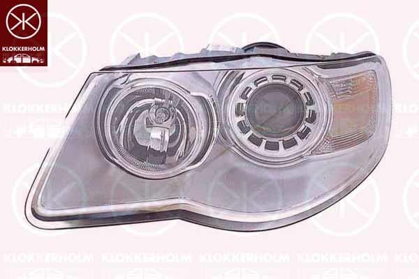 Headlight, H7/H9, with motor for headlamp levelling, Left, Illuminance [lx]: 20, 7L6 941 031 (VW), 7L6 941 039 (VW)