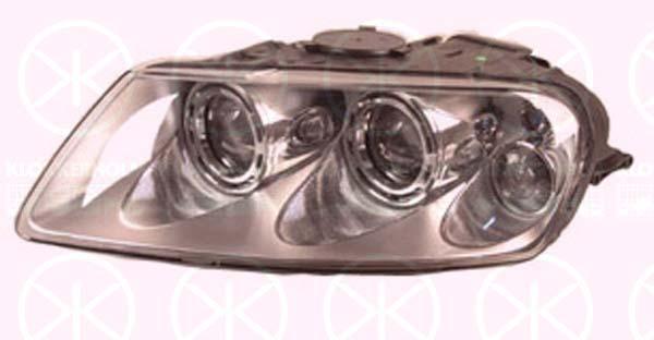 Headlight, for vehicles with headlight levelling, Xenon, Valeo, Right, Illuminance [lx]: 20, 7L6 941 018B (VW), 7L6 941 018BG (VW)