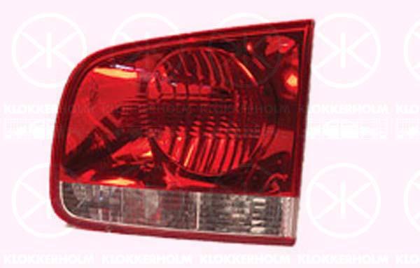 Tail Light Assembly, with bulb holder, white/red, Right, Inner Section, 7L6 945 094H (VW), 7L6 945 094R (VW)