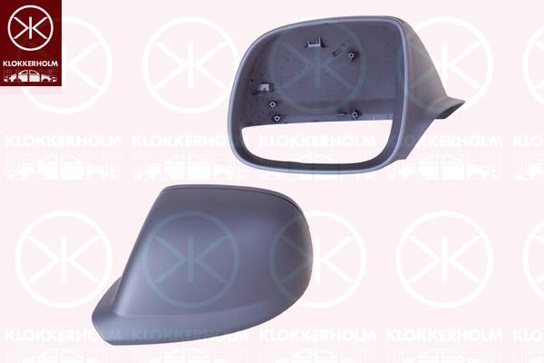 Housing, exterior mirror, w/primer, Left, 7L6857527FGRU (VW)