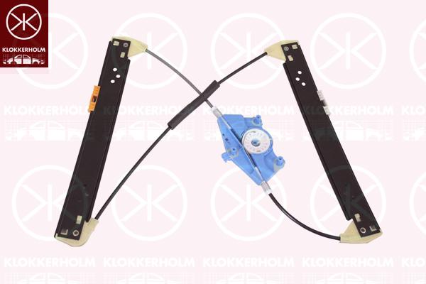 Window Regulator, OE-type, without electric motor, Electric, Left Rear, 7L0 839 461B (VW), 7L0839461C (VW), 7L0 839 461D (VW)