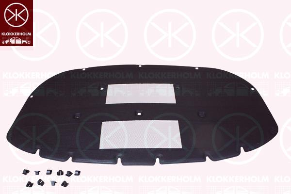 Engine Compartment Noise Insulation, Centre Section, Fitting Position: Bonnet, 7P6 863 831 A (VW)