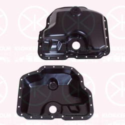 Oil Sump, Lower Section, with bore for oil-level sensor, Steel, 059 103 602F (VW)