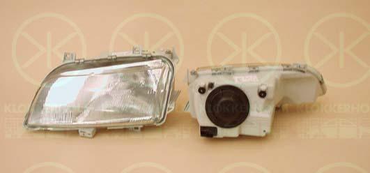 Headlight, H4, with motor for headlamp levelling, T.Y.C, Right, Illuminance [lx]: 20, 7M1 941 016K (VW), 7M1941016F (VW), 7M1941016K (VW), 7M1941018D (VW), 7M1941018E (VW)