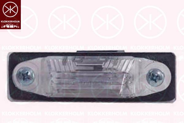 Licence Plate Light, with bulb holder, 7M3 943 021B (VW), 7M3943021 (VW), 7M3943021A (VW), 7M3943021B (SEAT)