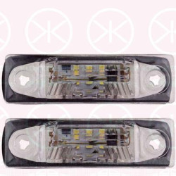 Licence Plate Light, LED, both sides, Set, Quantity: 2, 7M3 943 021B (VW), 7M3943021A (VW), 7M3943021B (SEAT)