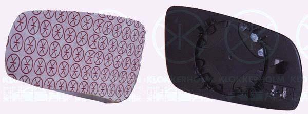 Mirror Glass, exterior mirror, Convex, Heatable, Right, Width [mm]: 170, 1J1857522 (VW), 3B1 857 522 (VW)