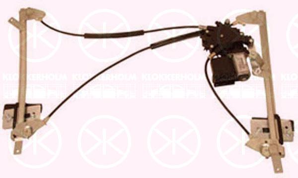 Window Regulator, with electric motor, with comfort function, Electric, Left Rear, 7M0 839 461 (VW), 7M0 959 811A (VW)