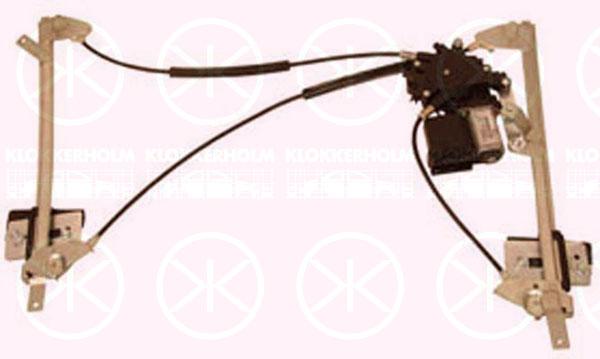 Window Regulator, with electric motor, with comfort function, Electric, Right Rear, 7M0 839 462 (VW), 7M0 959 812A (VW)