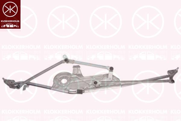 Wiper Linkage, Front, Set, for left-hand drive vehicles, 1113652 (FORD), 1113655 (FORD), 1121117 (FORD), 7M3955603 (VW), 7M3955603B (VW), 7M3955603D (VW), 7M3955603E (VW), 7M3955603E (SEAT), XM2117B462AA (FORD)